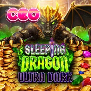 Sleeping Dragon Ultra Dark স্লট গেমের একটি দৃশ্য যেখানে ড্রাগন এবং স্বর্ণের মুদ্রা দেখা যাচ্ছে