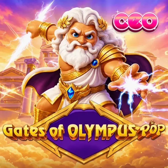 Gates of Olympus POP স্লট গেমের একটি দৃশ্য যেখানে গ্রিড এবং মাল্টিপ্লায়ার দেখা যাচ্ছে